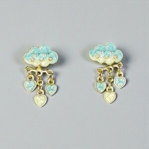 Tiny Rain Cloud Earrings